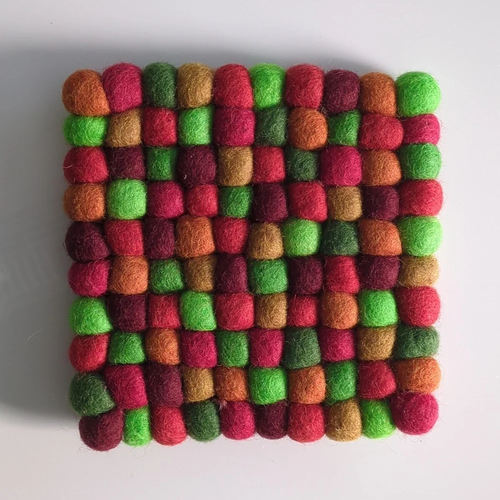 NWT Trader Joe's Handcrafted Felted Wool Trivet